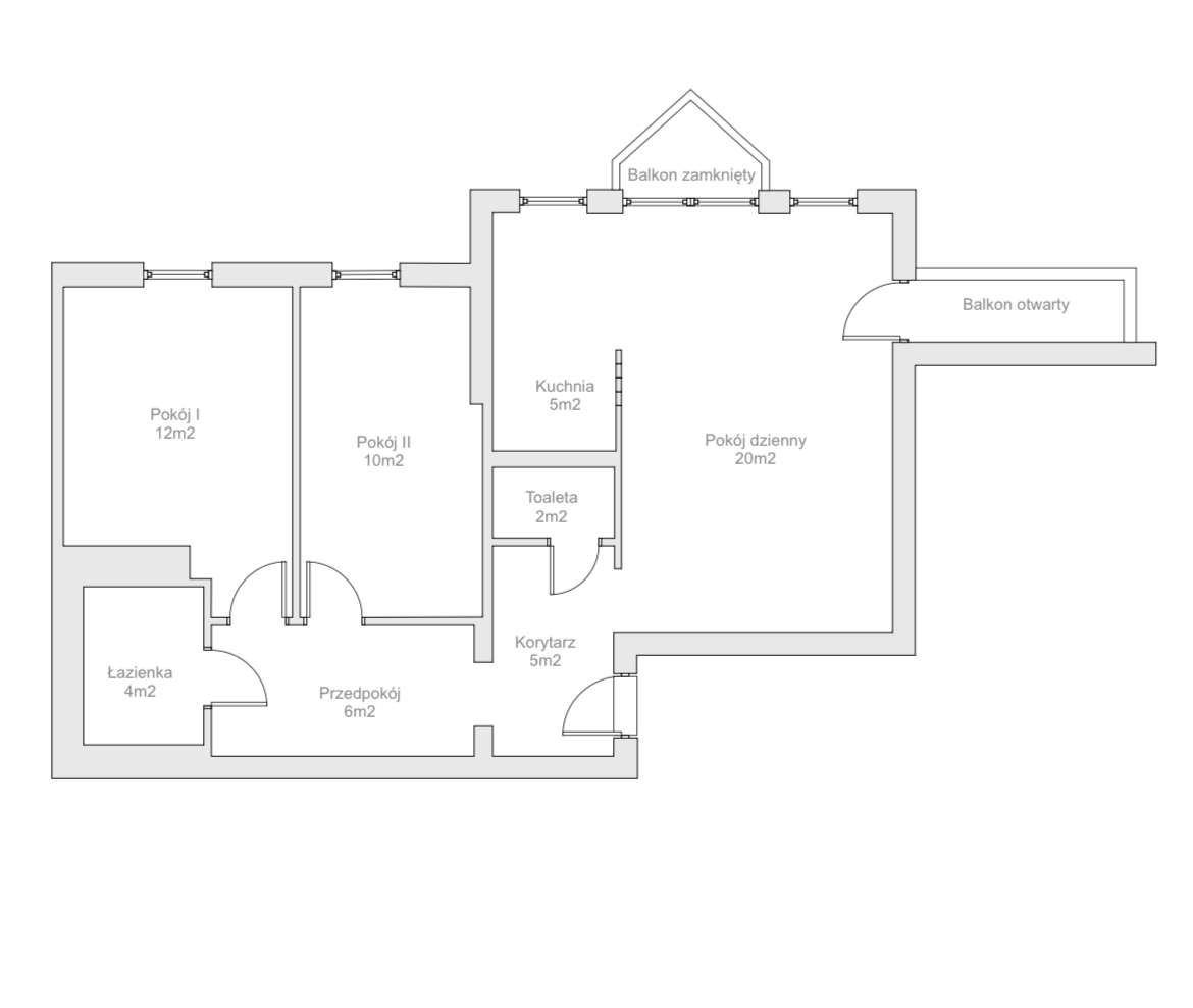 Mieszkanie z wyjątkowym klimatem w sercu Wrocławia Bema 2 balkony-19