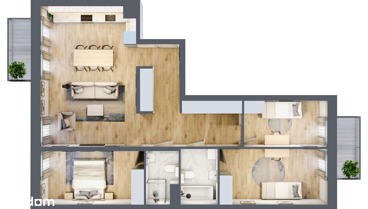 Mieszczańska Park | Mieszkanie 4 pokojowe | 03.2.M06 - Pełny obrazek: 2/8