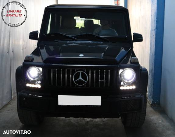 Carcasa faruri cu Lumini de zi dedicate LED DRL Mercedes G-class W463 (1989-2012) - livrare gratuita - 7