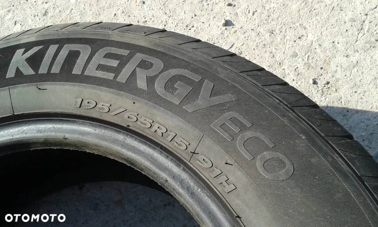 15” - HANKOOK - 195/65 r15 cali - LETNIE Opony KINERGY Eco - stan BDB - GWARANCJA ! + Możliwy MONTAŻ !! - 6