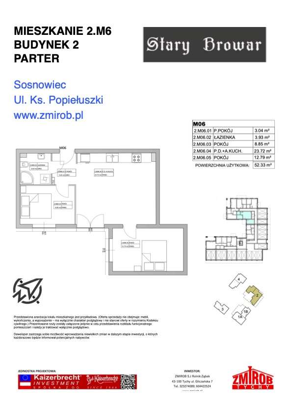 Stary Browar | mieszkanie 3-pok. | 2M6 - Pełny obrazek: 4/9