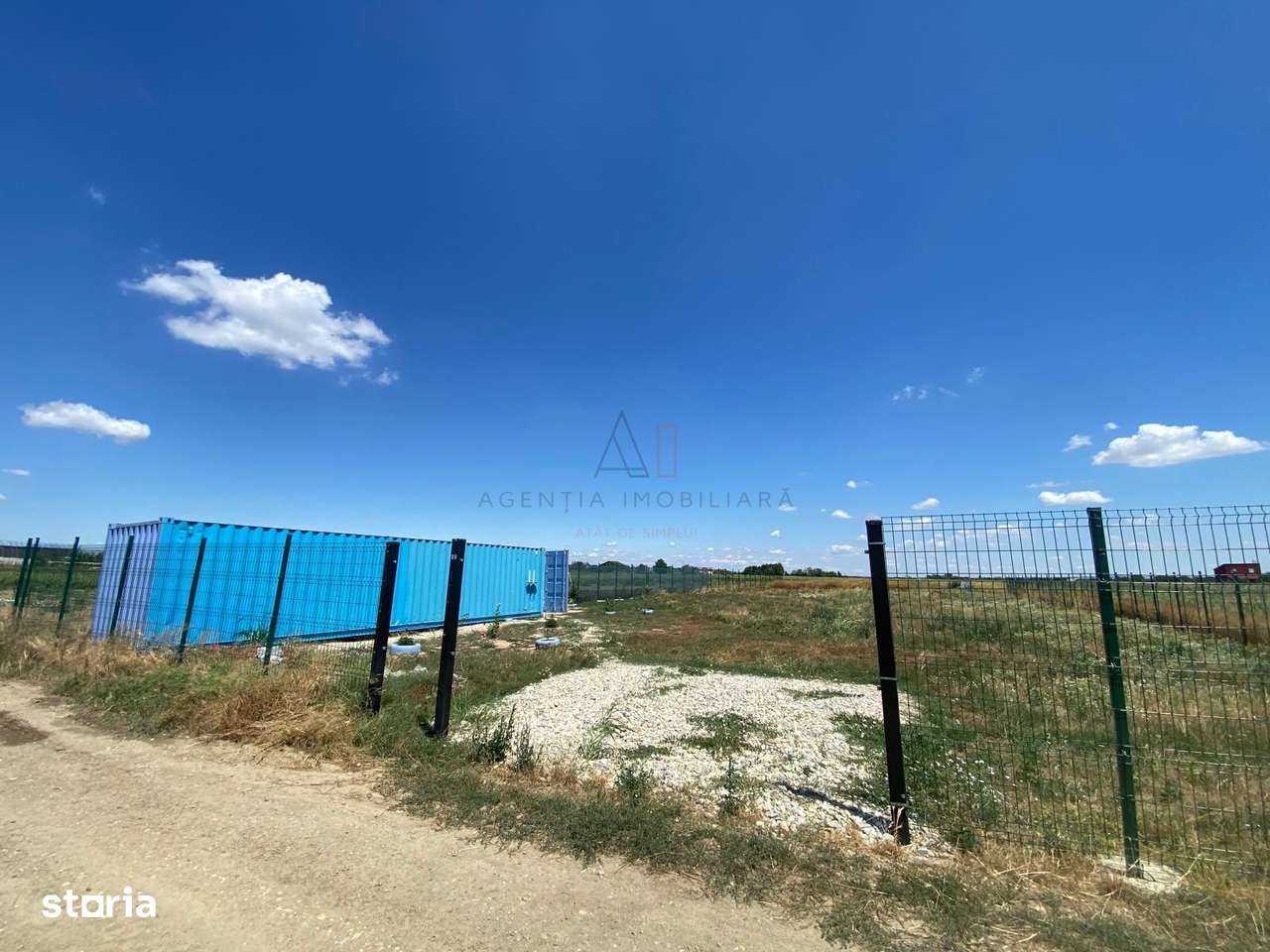 Teren intravilan 2.500 mp – Adunații Copăceni | Container inclus + puț - Imagine principală: 3/6