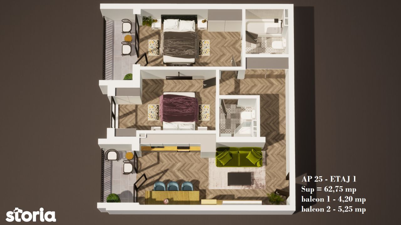 Apartamente cu 3 camere, Ansamblul Tender Nest, Floresti, Proiect nou