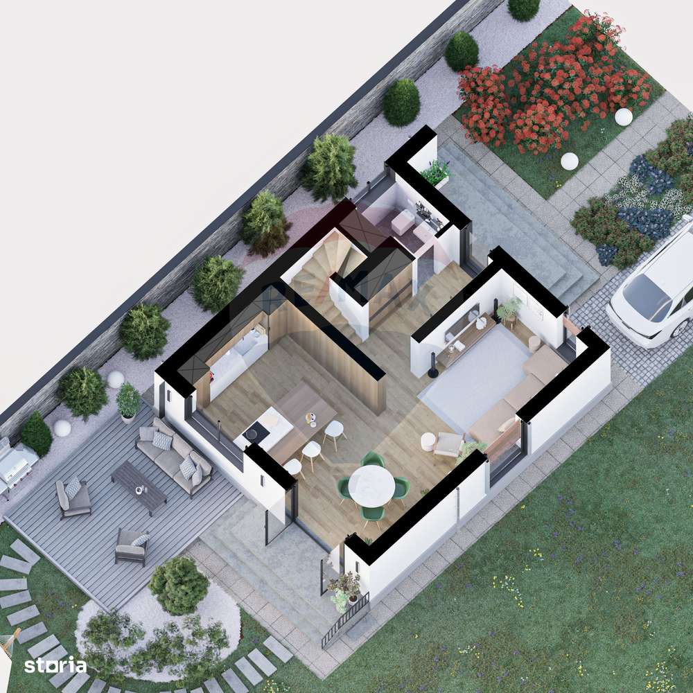 VILA JOY - Casa individuala noua, 4 camere, teren de 430 mp - Imagine principală: 3/19