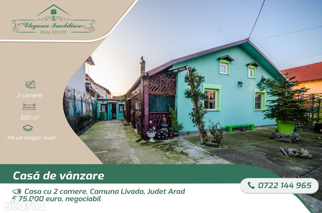 Casa cu 2 camere, Comuna Livada, Judet Arad