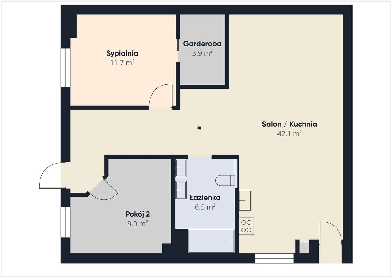 MIESZKANIE LOFT I PARTER I OGRÓDEK I DODATKOWO STRYCH 70 M2-17