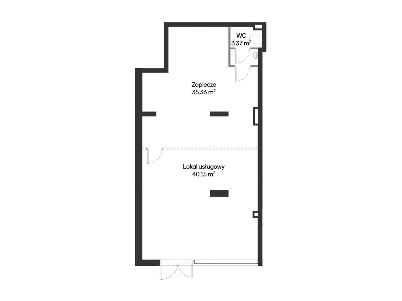 **Lokal na Mokotowie - Parter - Nowoczesne osiedle wśród Biurowców**-4