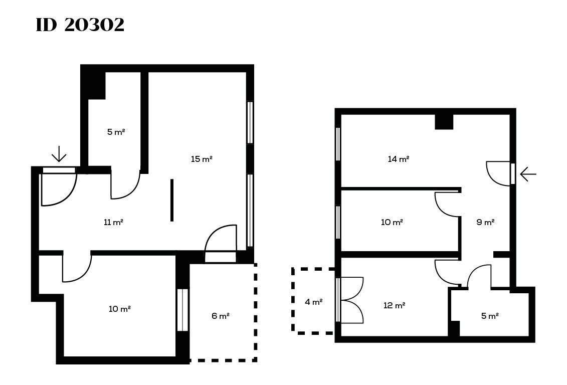 Mieszkanie inwestycyjne, podzielone na 2 mniejsze - Pełny obrazek: 2/20
