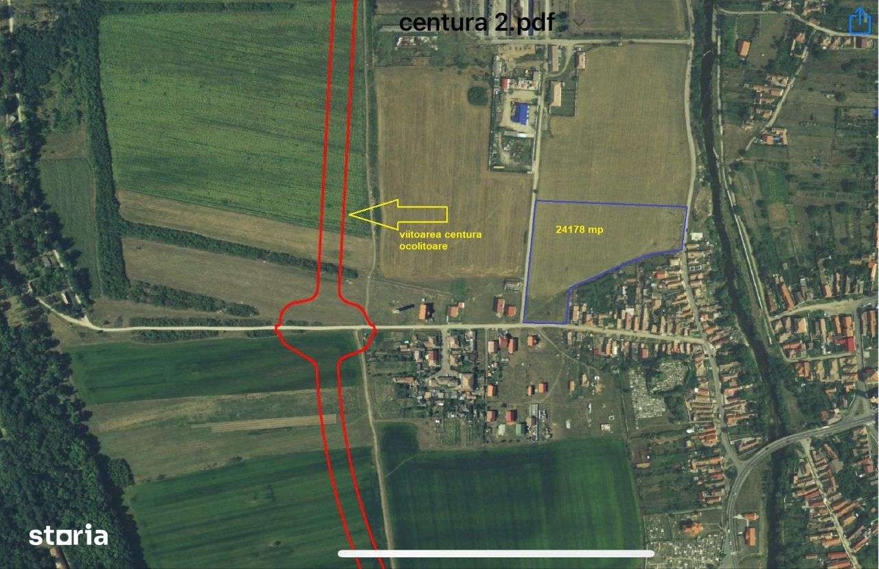 Teren Intravilan De Vanzare In Petresti-Sebes, 24178 mp. Comision 0 - Imagine principală: 3/4