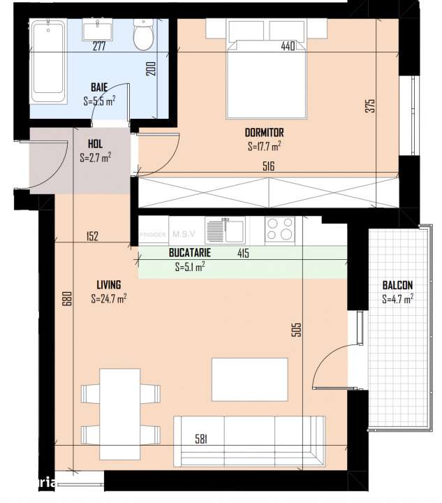 2 Camere | Bragadiru | Soseaua Alexandriei | Bloc Nou | - Imagine principală: 5/17