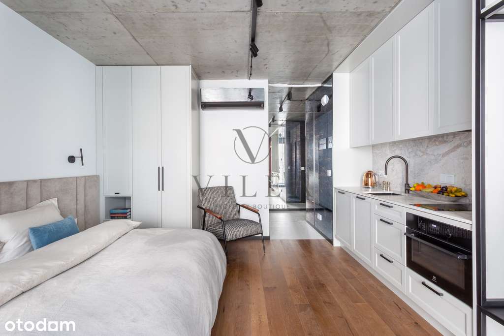 Studio w sercu Warszawy z MIEJSCEM PARKINGOWYM - Pełny obrazek: 4/11