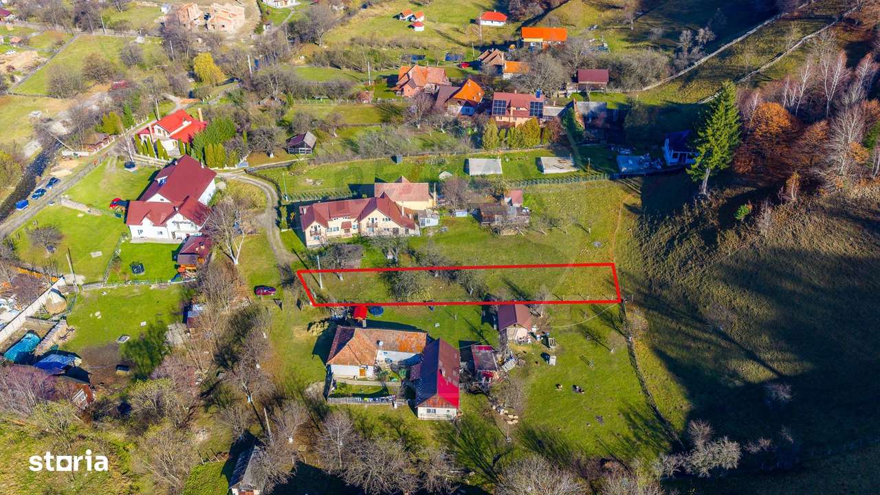 COMISION 0% Teren Moieciu de jos/ 1000 mp/Intravilan - Imagine principală: 5/5