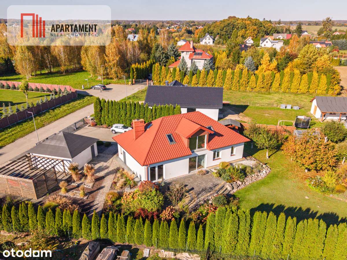 Parterowy dom, garaż, ogród, jezioro, Mazury-1