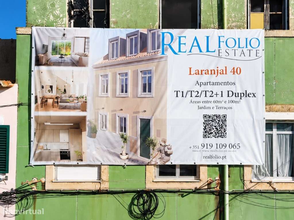 Apartamento T2 com logradouro privativo na Ajuda-11