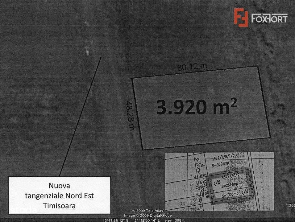 Teren Aeroport 3920 mp cu front stradal la centura de 48,28 ml - ID V5 - Imagine principală: 3/4