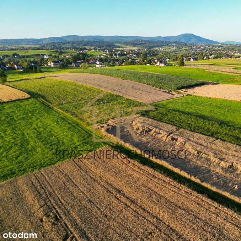 Działka widokowa 78 ar (27 ar budowlanych) -Skawa-7