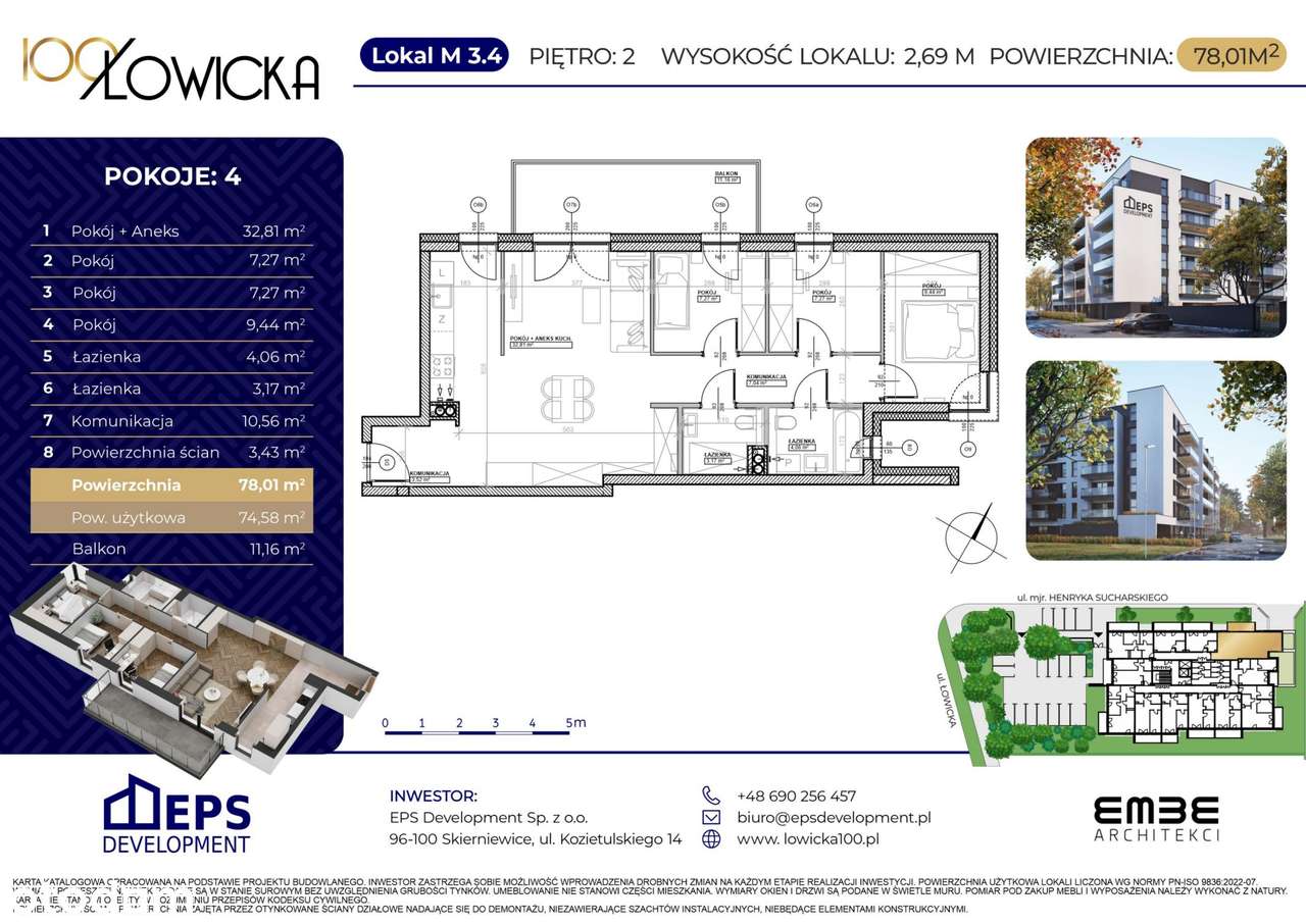 4-pokojowe mieszkanie 74m2 + balkon Bez Prowizji - Pełny obrazek: 3/8