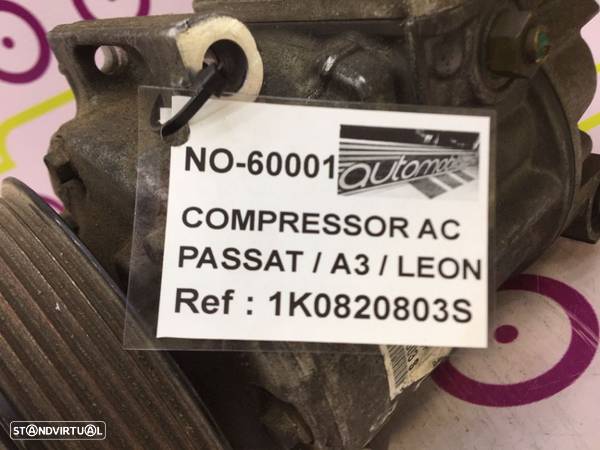 Compressor AC VW Passat / Audi A3 / Seat Leon 	2.0 TDi 140 Cv de 2006 - Ref: 01140169 - NO60001 - 4