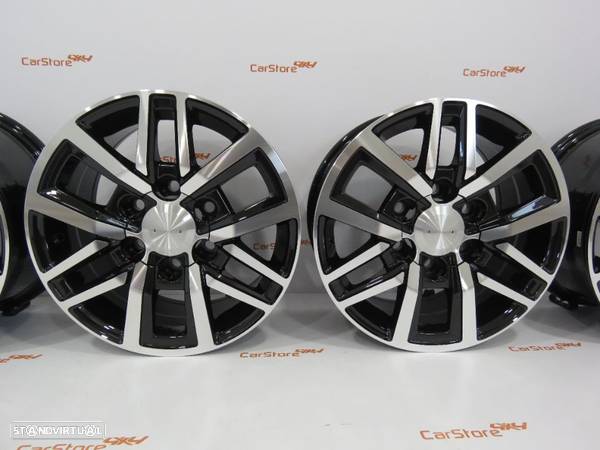 Jantes Look Toyota Hilux 17 x 7.5 et 30 6x139.7 CB106.1 Pretas + Polidas - 2