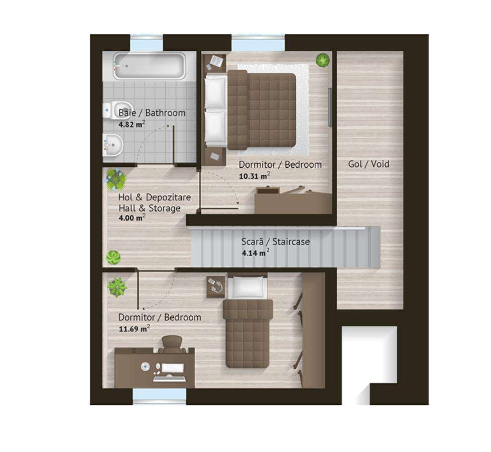 CUIB 1, LIZIERA DE LAC, FAZA 1 — CASA TA LÂNGĂ LAC, APROAPE DE PALLADY - Imagine principală: 2/23