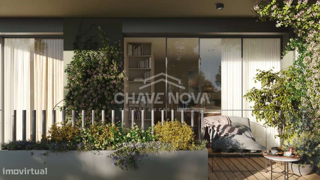 Apartamento T1 Novo c/ Lugar de Garagem em Santa Marinha (Coimbrões) - Grande imagem: 4/21