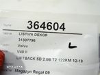 LISTWA DEKOR VOLVO V40 liftback (525, 526) 2012 - 2022 T2 90 kW [122 KM] benzyna 2015 - 2022 - 5