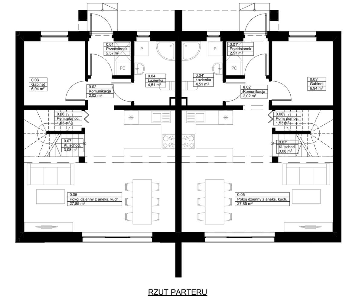 Bliźniaki w centrum Długołęki! / Pozostał 1 lokal!  Gotowy! - Pełny obrazek: 5/20