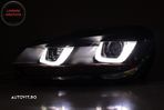 Grila Centrala VW Golf 6 VI (2008-2012) Golf 7 U Design cu Red Strip GTI LED dinam- livrare gratuita - 2