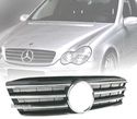 GRELHA DIANTEIRA PARA MERCEDES W203 LOOK AMG PRETO - 1