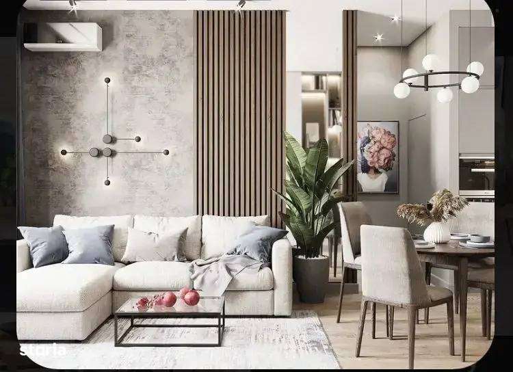 Apartament 2 camere cu gradina proiect nou zona Pallady