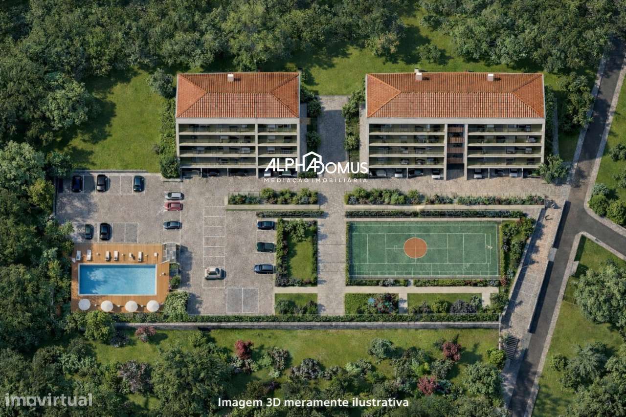 Apartamento T2 em construção em condomínio privado em Leiria-36