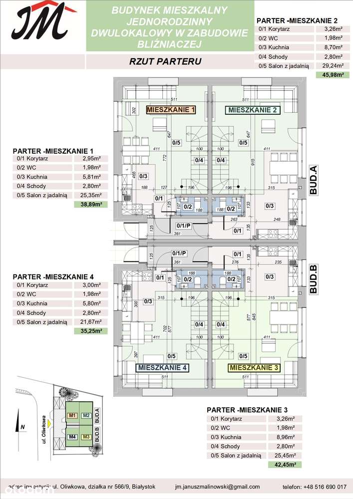 Bezczynszowe mieszkanie, bliźniak, stan dewelop. z ogródkiem-Oliwkowa-5