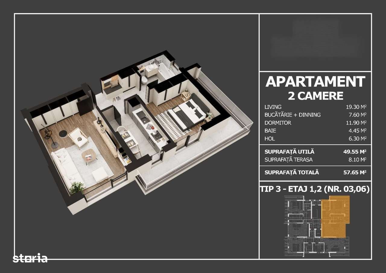 Strada Postalionului - Apartament 2 camere - decomandat-5