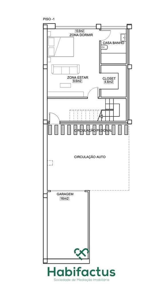 Apartamento T2 +1 a dois minutos do centro de Viseu - Grande imagem: 2/2