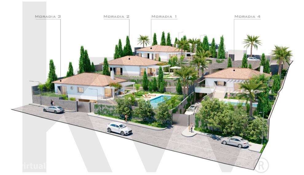 Casa nova T3 com piscina, térrea, com 3 wc, em local tranquilo, com um - Grande imagem: 4/13