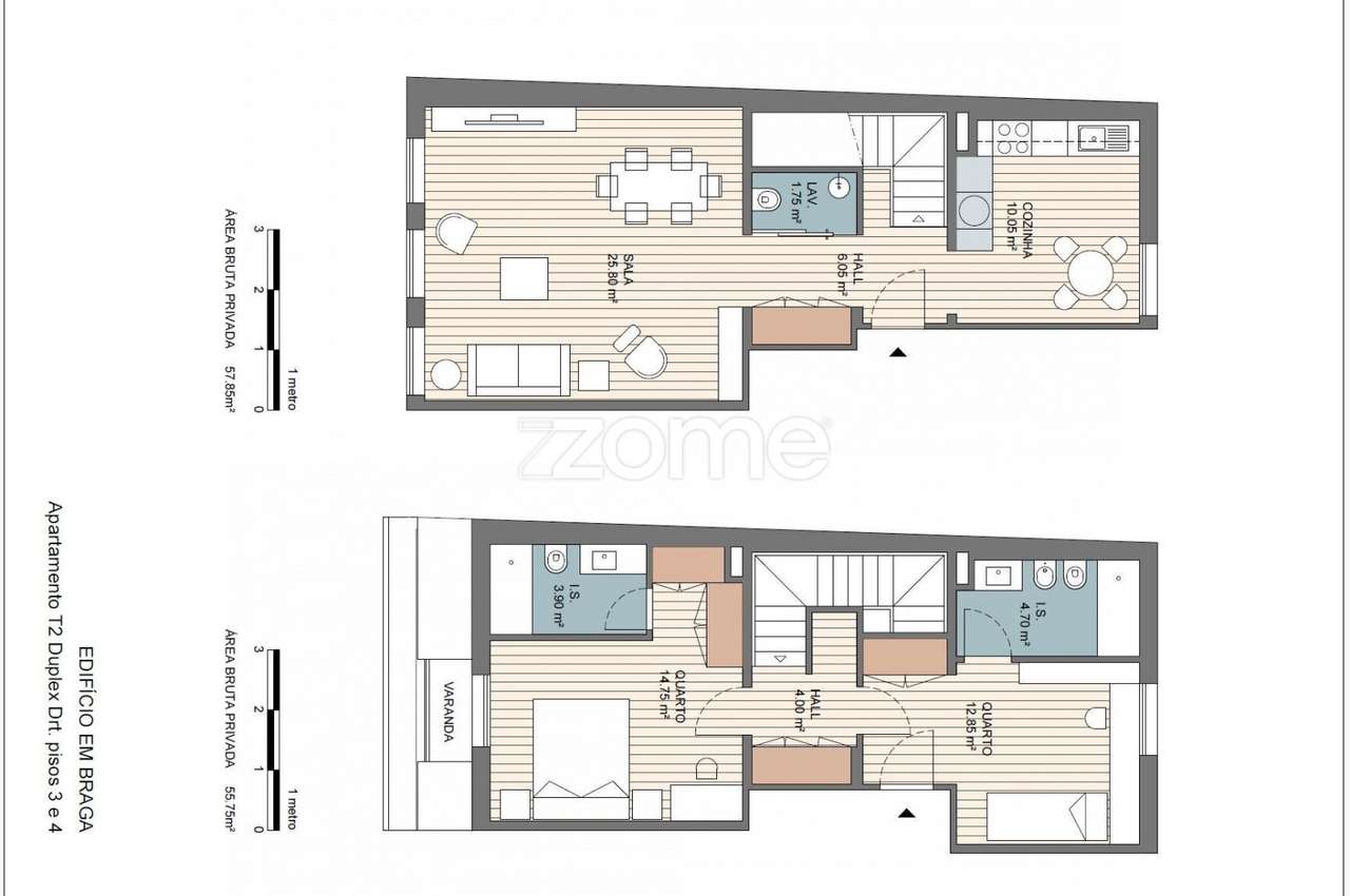 T2 Duplex NOVO - Edifício Pópulo BRAGA-9