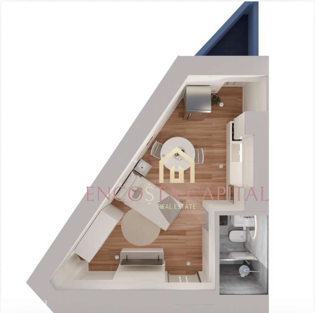 Estúdio no Centro da parede.-13