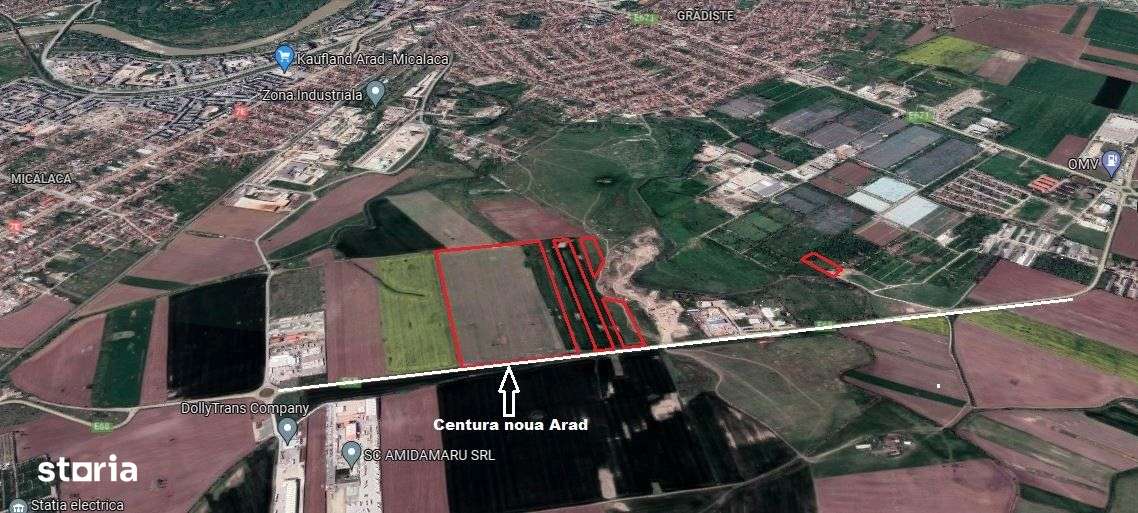 Centura noua ARAD- TEREN 18 HECTARE - Imagine principală: 1/2