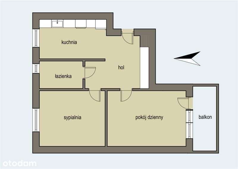 apartament 2 pokoje Centrum/balkon/m-ce postojowe-3