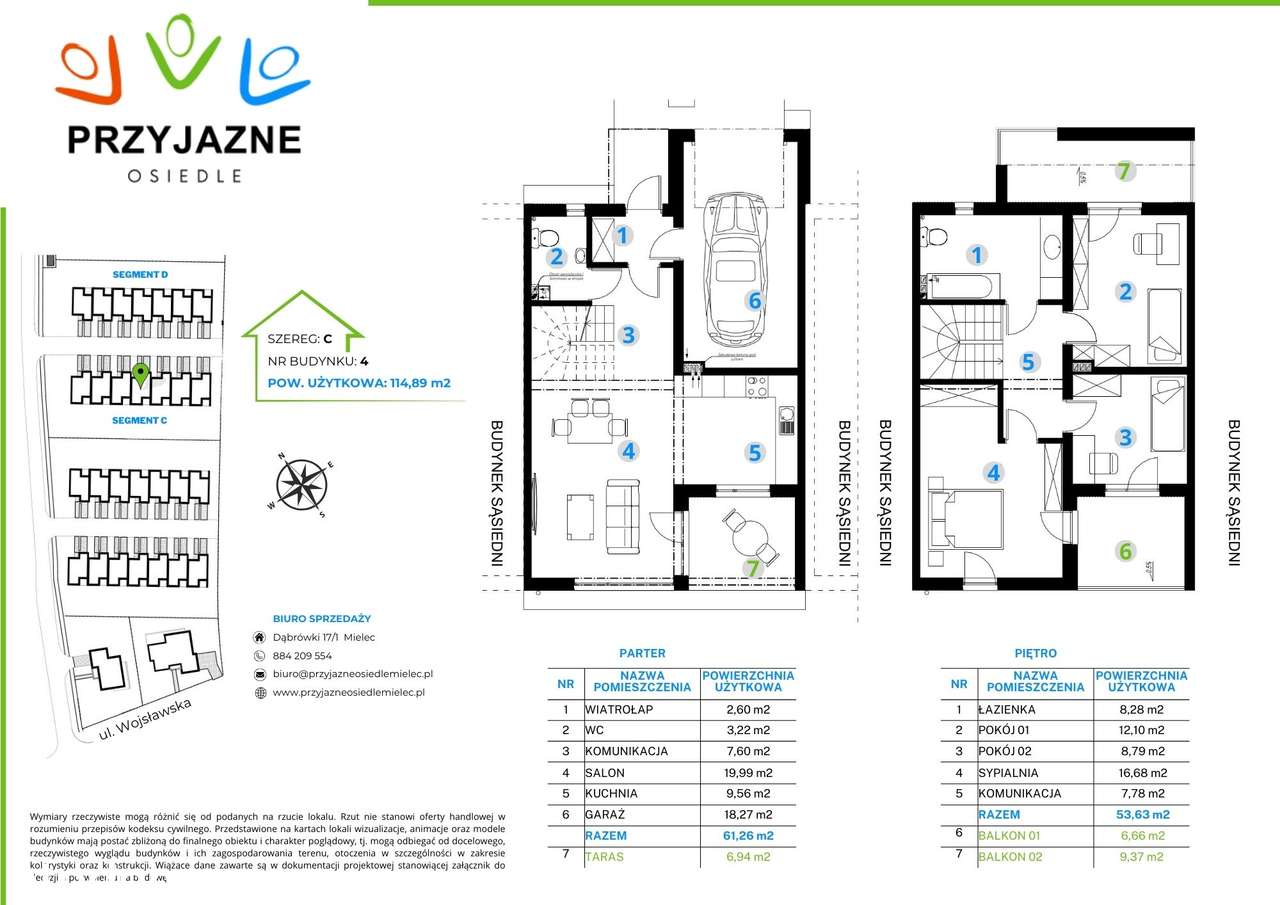 Przyjazne Osiedle - dom 114,89 m2 - C2 -C6-7