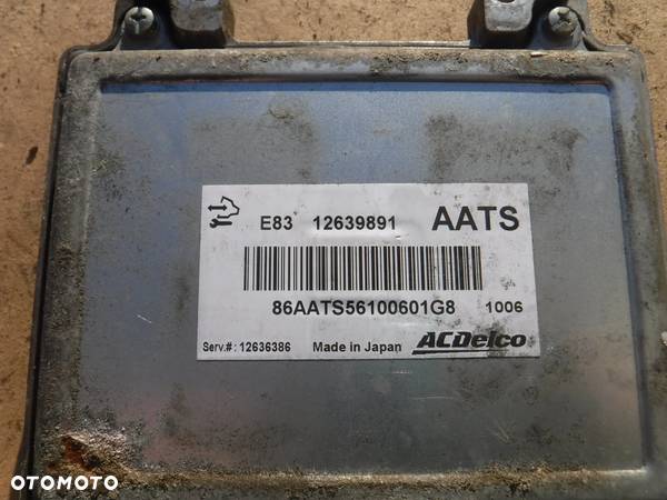 Opel AStra J sterownik silnika 1.6 16v 12639891 12636386 - 2