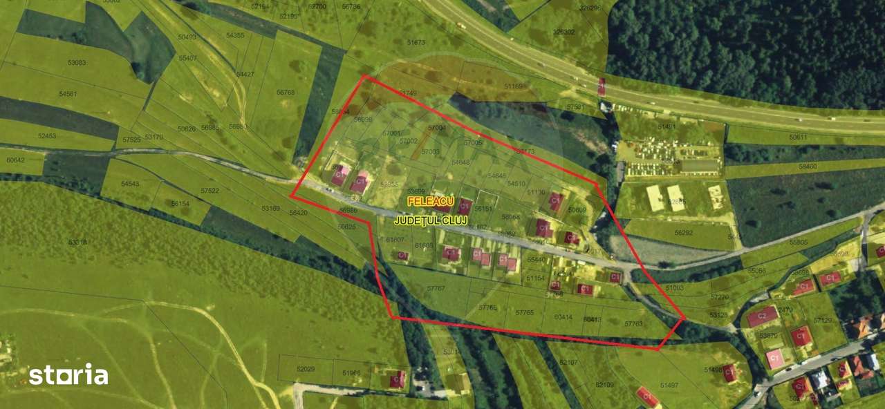 Teren de vanzare 1039 mp in Feleacu, – Panorama superba catre oras - Imagine principală: 4/7