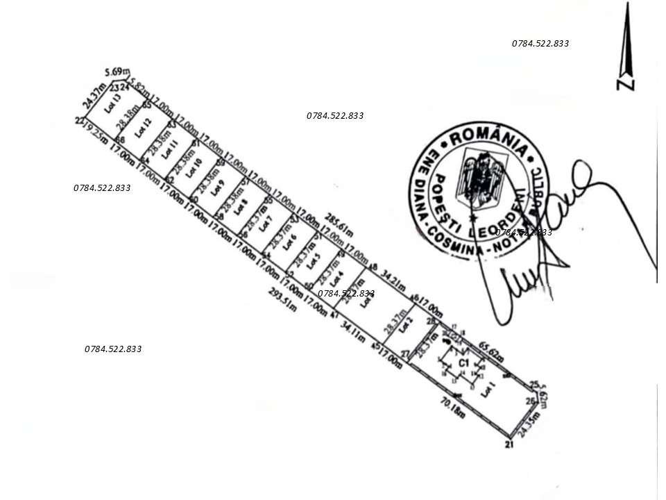 Lot 482 mp Berceni, Ilfov – teren intravilan de vânzare, utilități - Imagine principală: 4/10