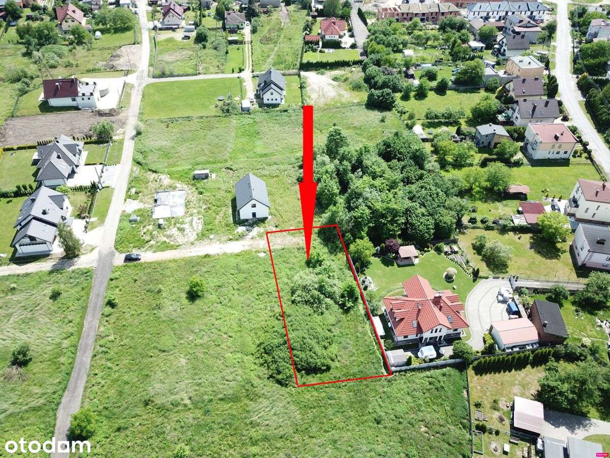 Działka budowlana z mediami 1000 m² Krasowy-1