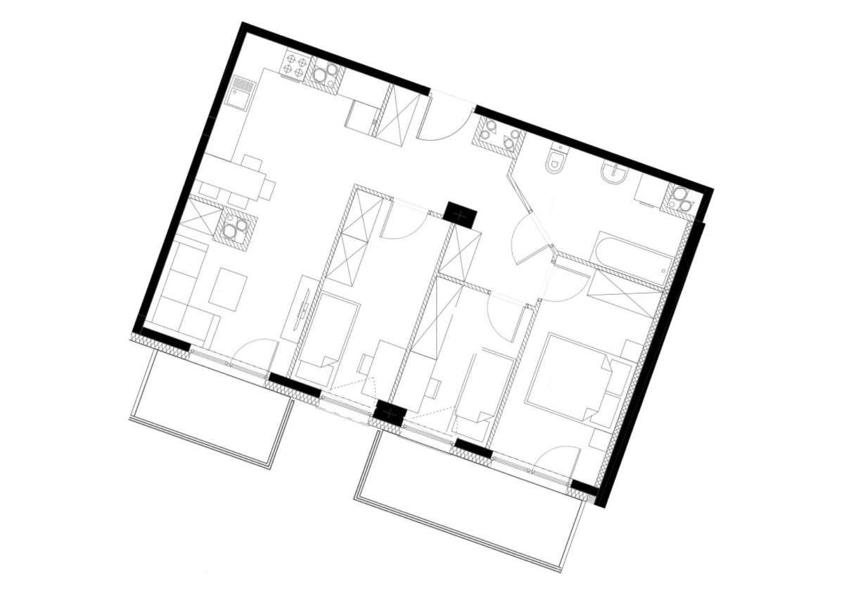 2 balkony 11m2_4 pokoje blisko starówki i tramwaj - Ansicht 4