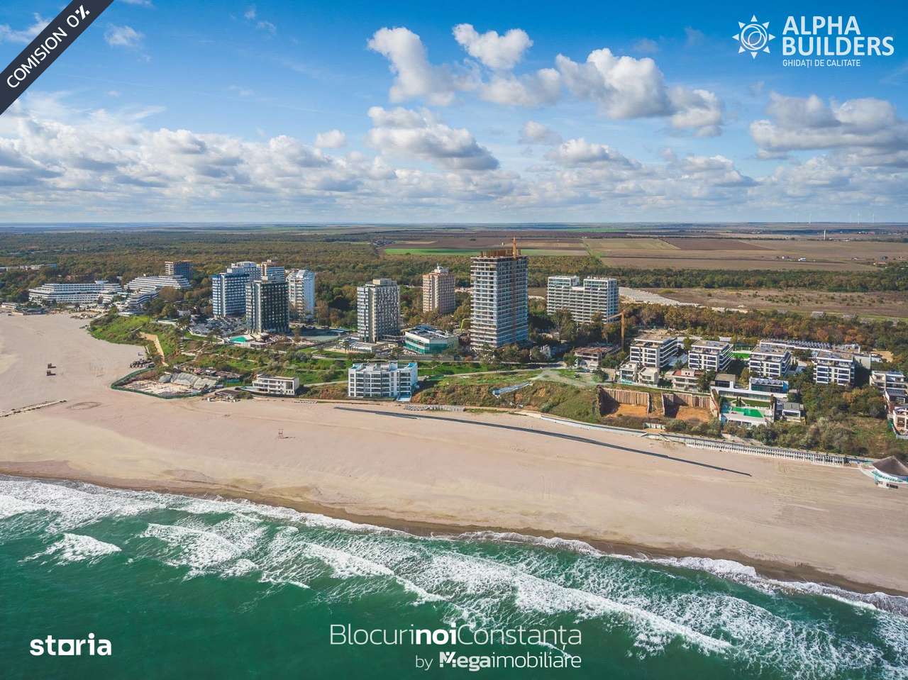 #Apartament cu vedere la mare, etaj 21 - Olimp Tower by Alpha Builders - Imagine principală: 1/20