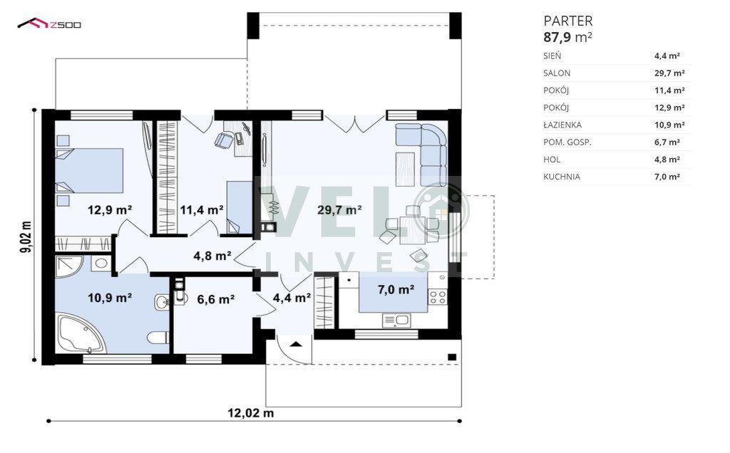 Dom wolnostojący 128 m2 w Czerlejnie