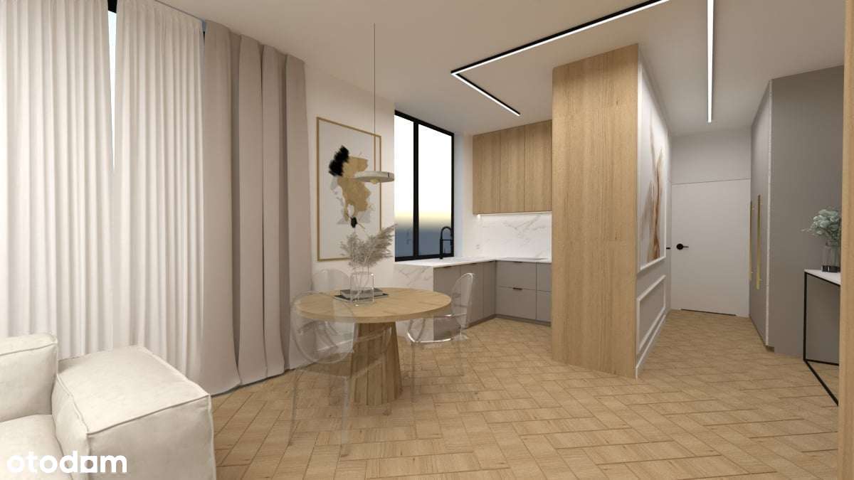 Cisza w centrum Lublina. 47 m² z dużym tarasem przy ul. Niecałej - Pełny obrazek: 2/13