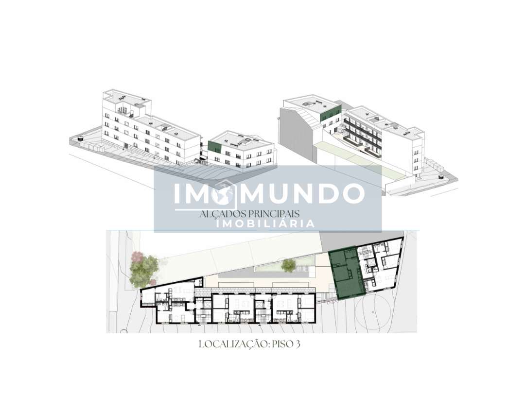 T2 Novo com Vista para Jardim Privado - Condomínio Fechado no Porto-11