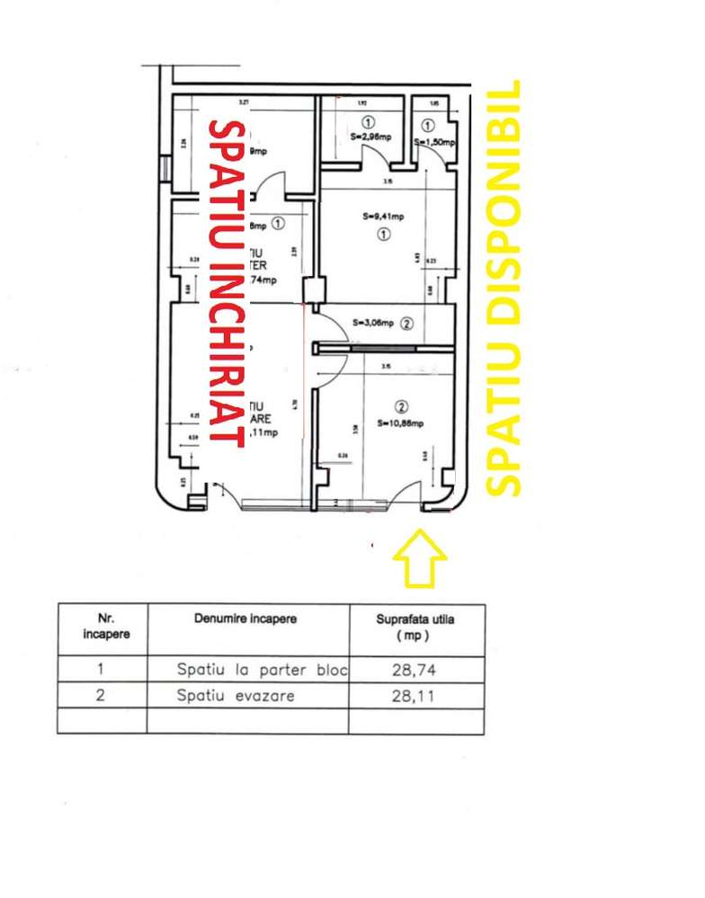 Spatiu comercial 2 incaperi in zona Gemenii # Spatii comerciale RoBU - Imagine principală: 4/5